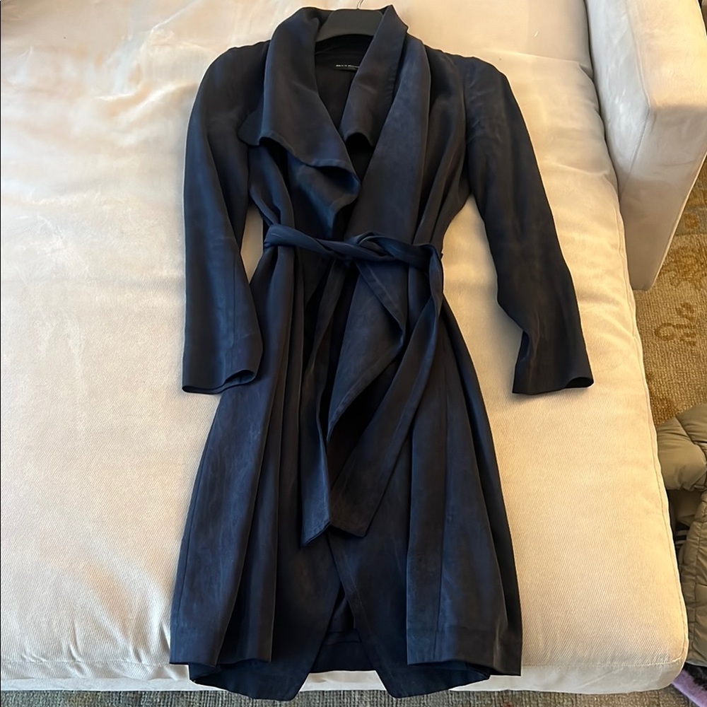 Club Monaco Elegant Navy Women's Trench